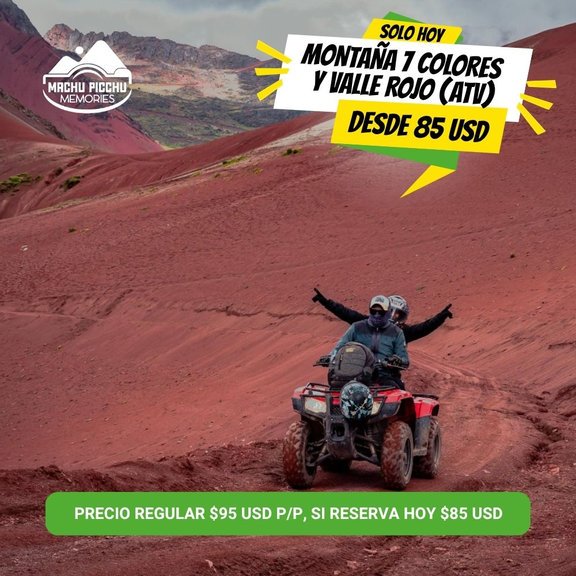 Montaña 7 Colores y Valle Rojo en Cuatrimoto