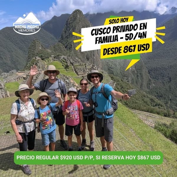 Cusco Privado en Familia 5 Días 4 Noches